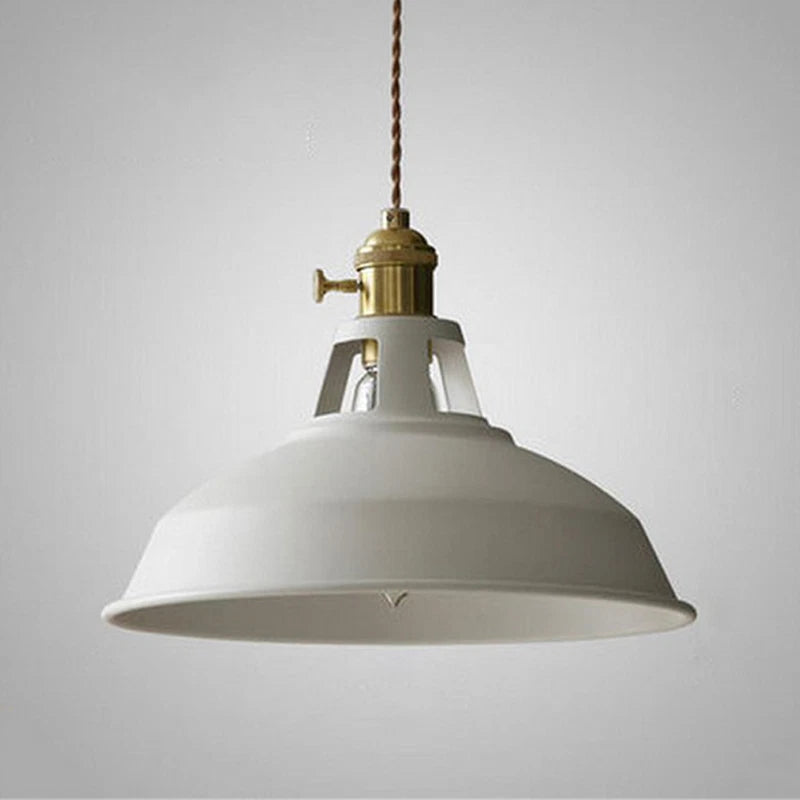 Suspension industrielle en métal lampe de plafond colorée