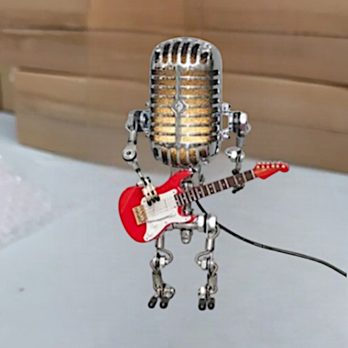 Table Lamp Robot Metal Industrial Design