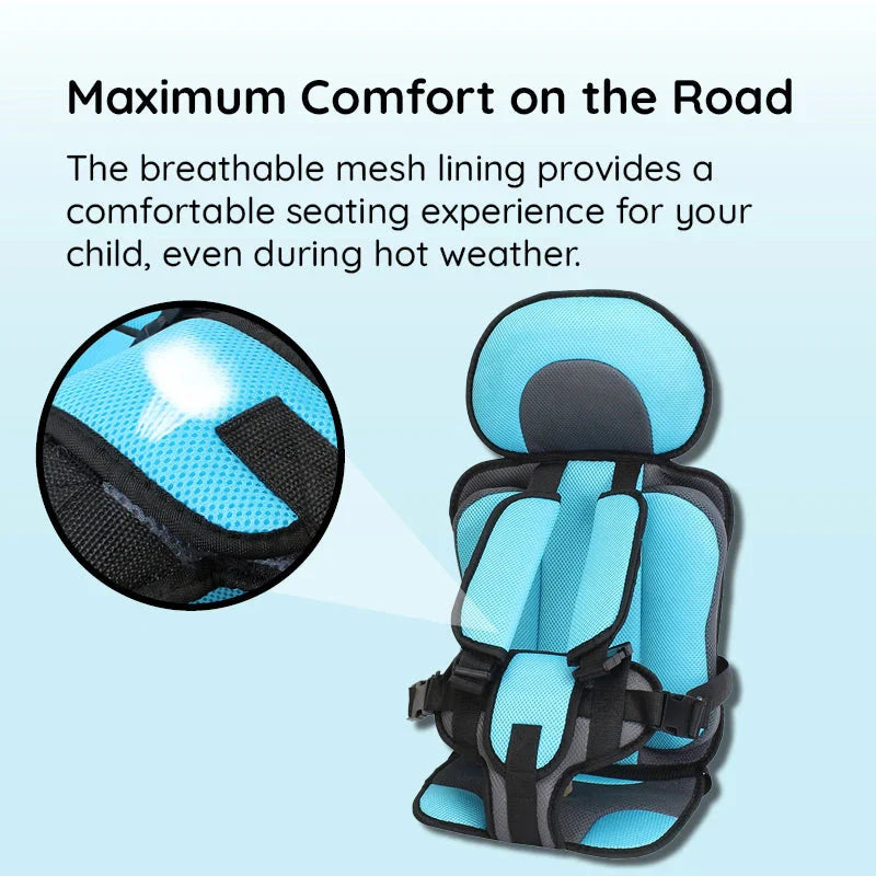 Travel Car Seat Portable Toddler Booster Safety Compact Harness Foldable
