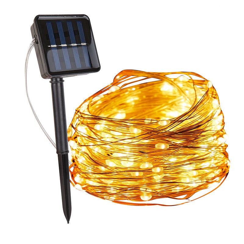 Luci a stringa da esterno alimentate a energia solare