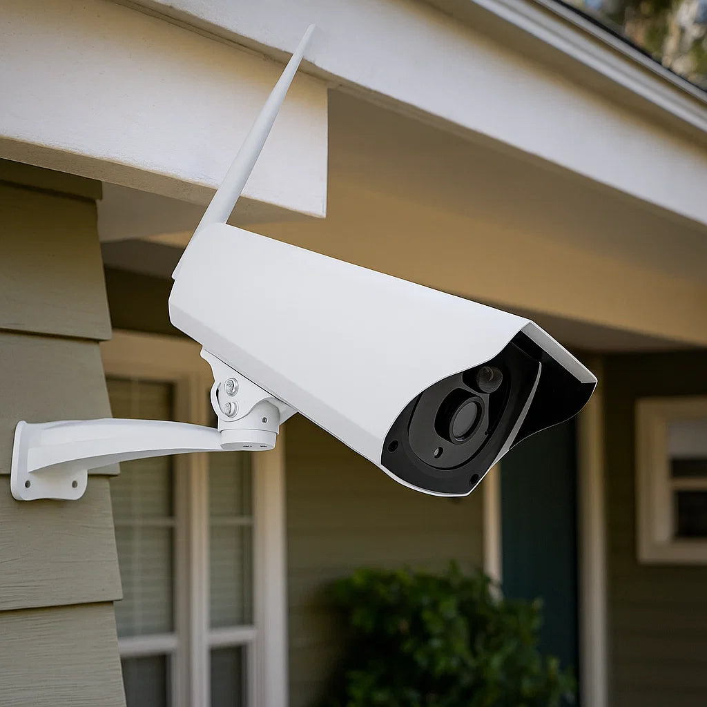 Telecamera di sicurezza esterna alimentata a energia solare