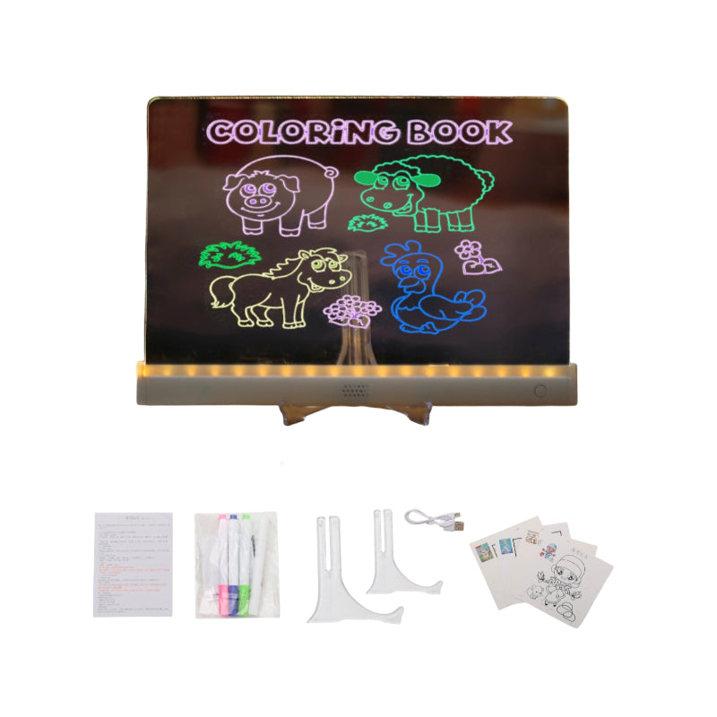 GlowDraw – Lighted Kids Drawing Board Set