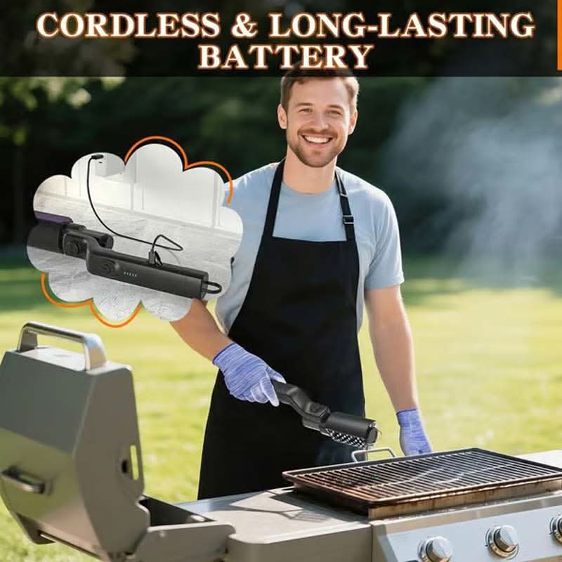 GrillMaster – Cordless BBQ Cleaning Brush
