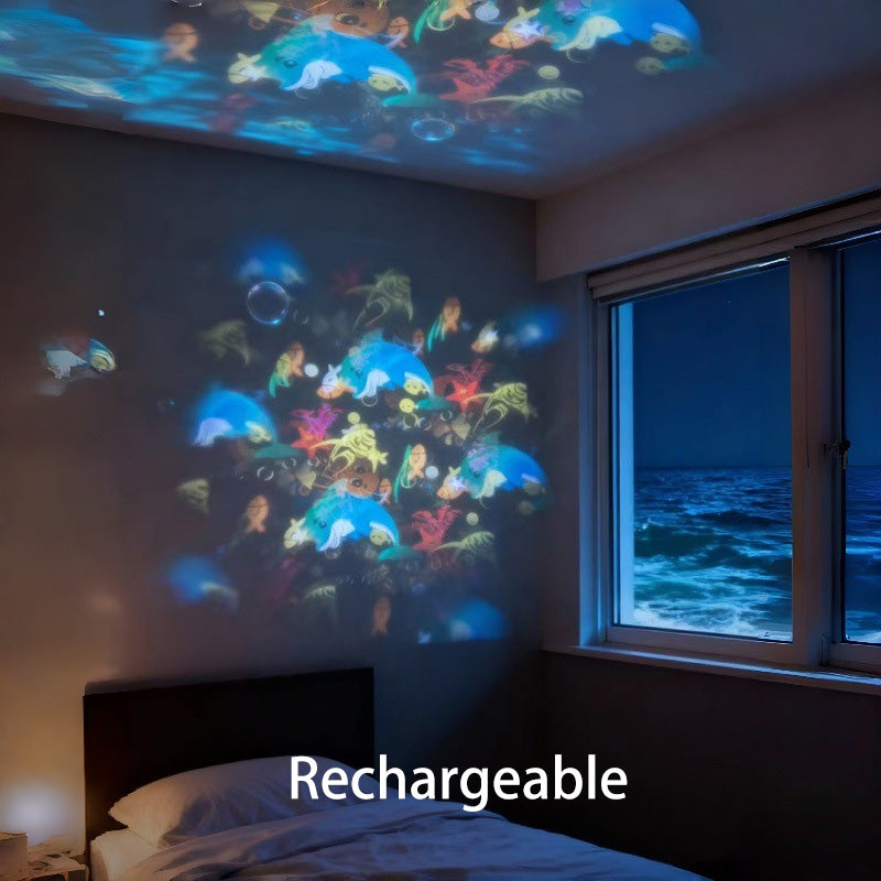 OceanGlow – Dynamic Rotating LED Projector Lamp