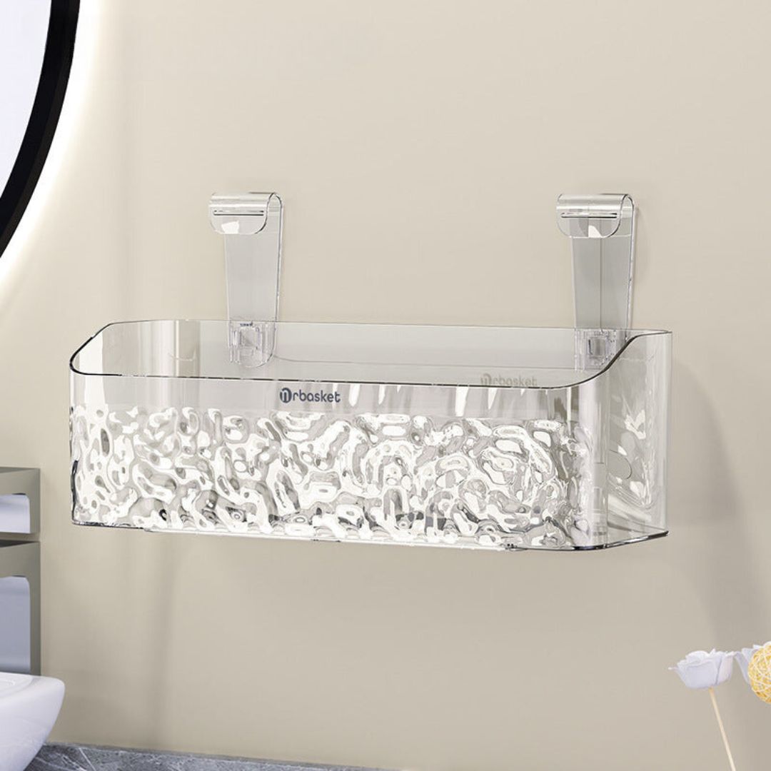 Shower Caddy Suction Acrylic Bathroom Shelves