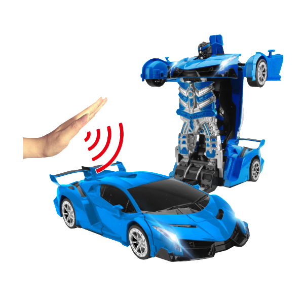Voiture télécommandée jouet robot transformable
