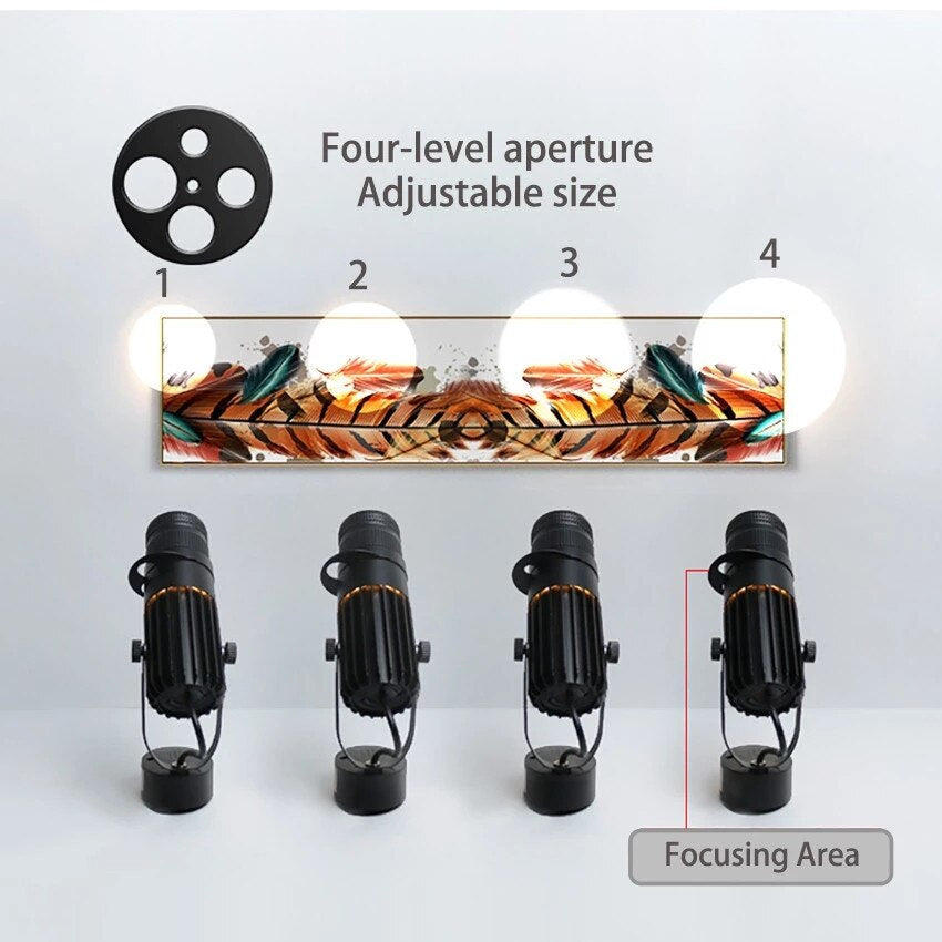Faretto da soffitto regolabile in alluminio a LED