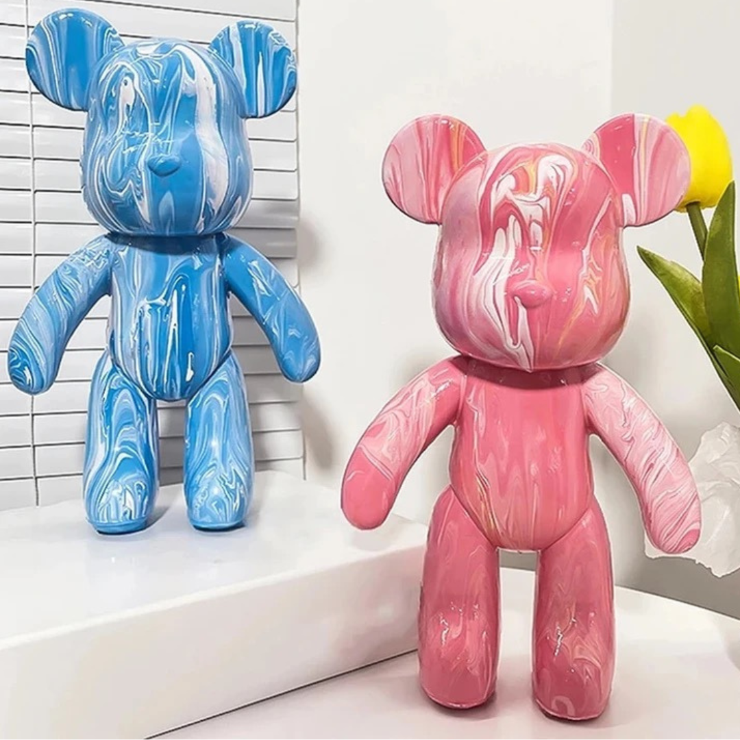 Bambola Orso Decorativa Dipinta a Mano