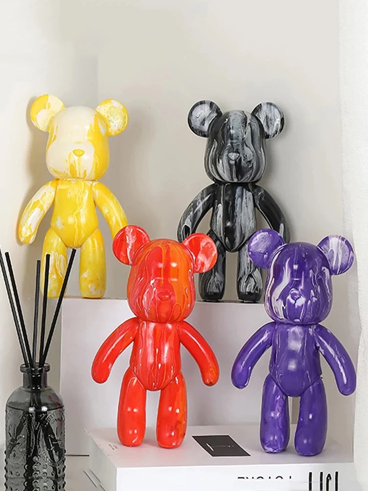 Bambola Orso Decorativa Dipinta a Mano