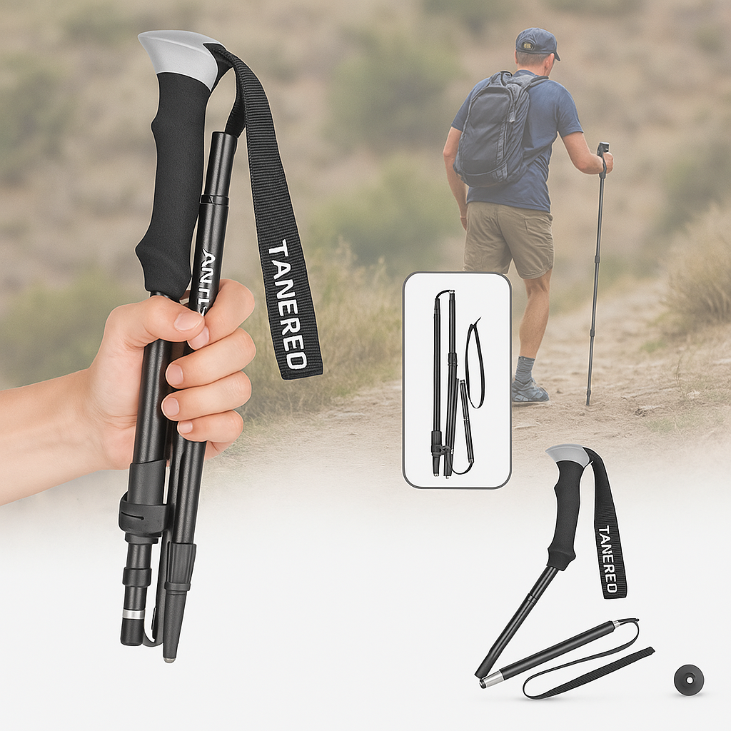 Hiking Poles Lightweight Foldable Aluminium Support