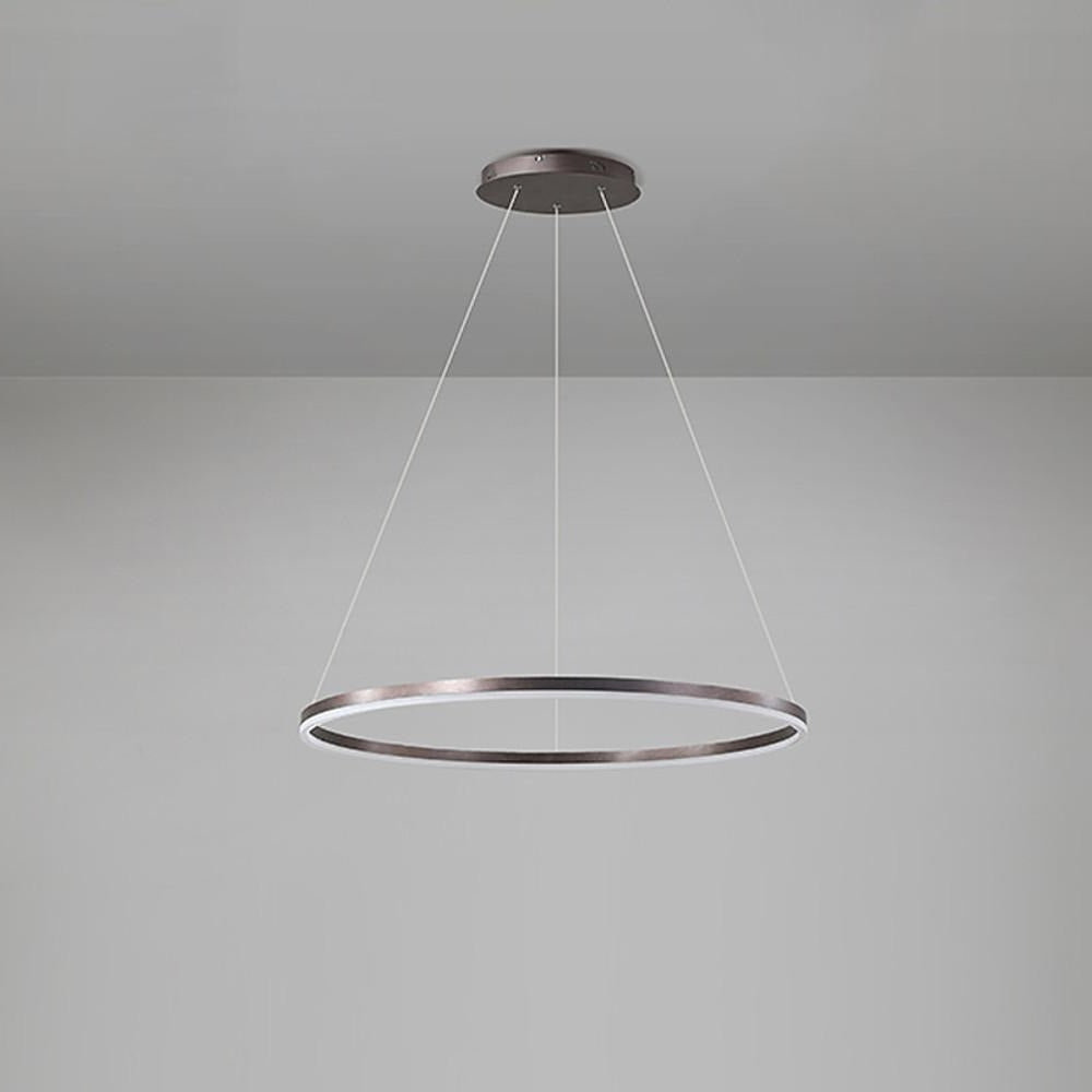Nowoczesna czarna lampa sufitowa LED z zawieszeniem