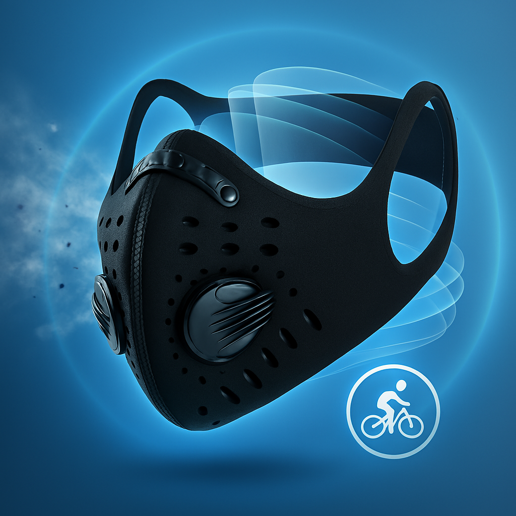 Maschera facciale traspirante in neoprene anti-inquinamento