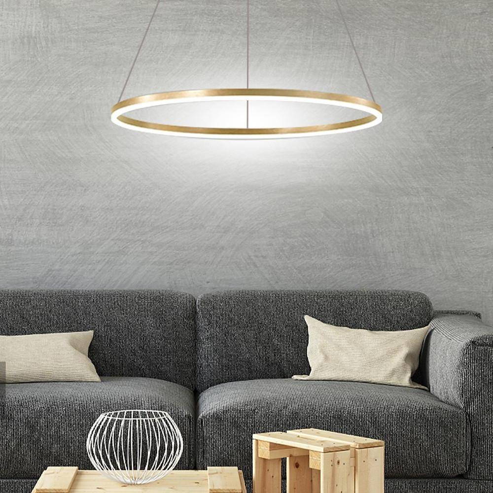 Nowoczesna czarna lampa sufitowa LED z zawieszeniem