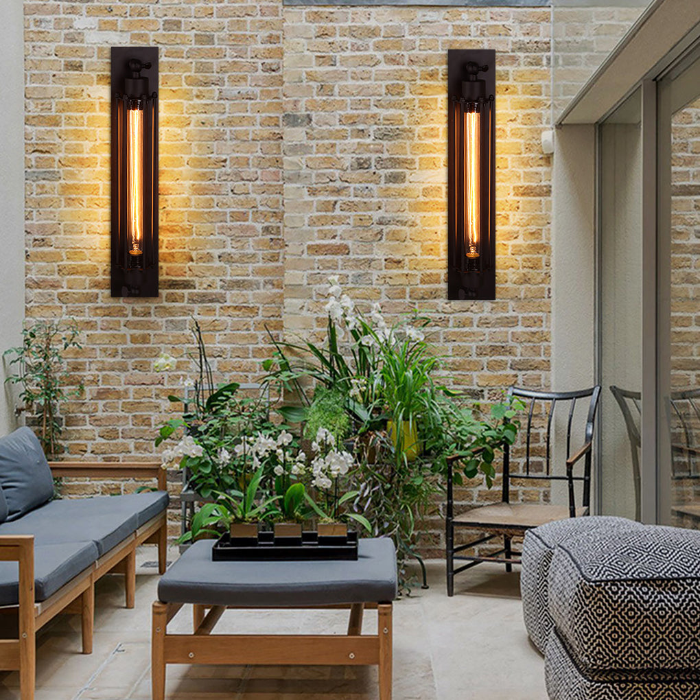 Wall LED Light Vintage Industrial Iron Sconce