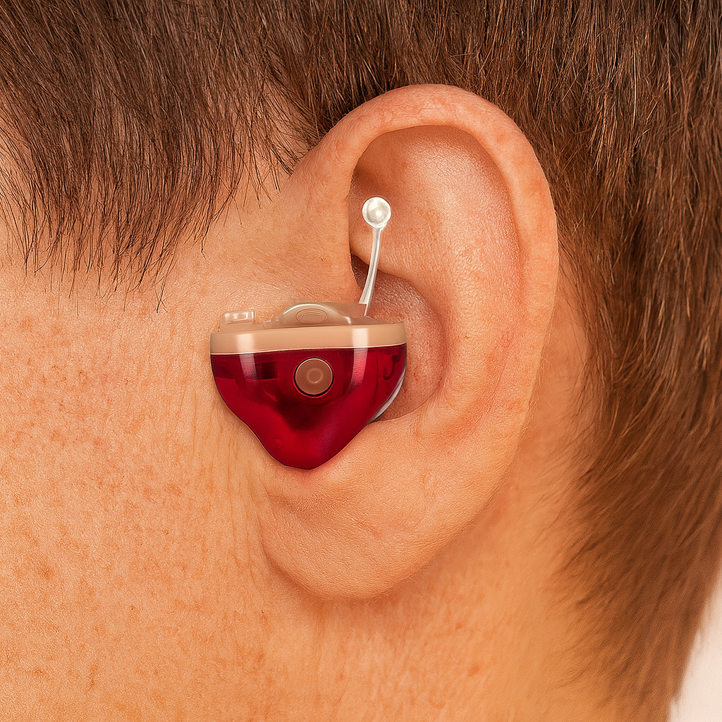 Ładowalne cyfrowe aparaty słuchowe niewidoczne dopasowanie