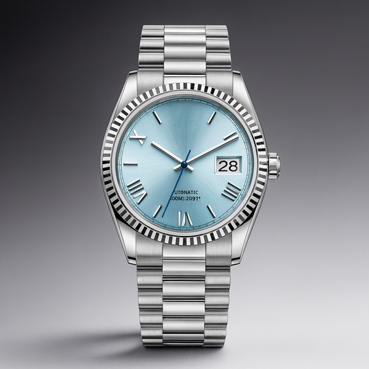 Montre automatique en acier inoxydable pour homme