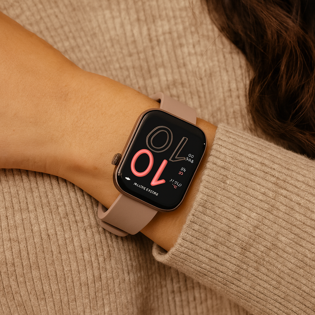 Smartwatch AMOLED Display Health Tracking