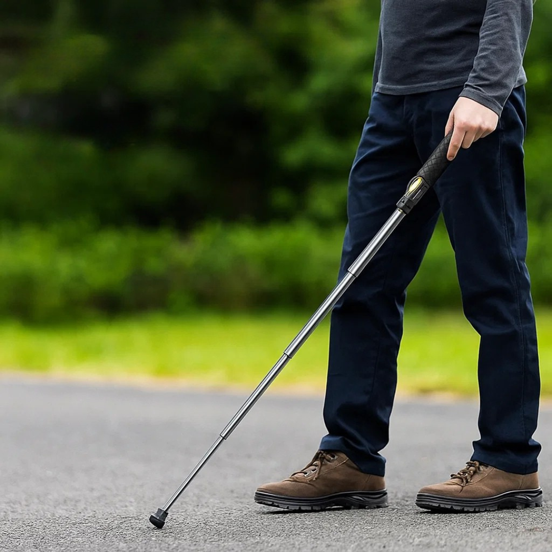 Bâton de marche réglable léger de soutien