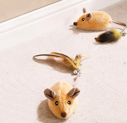 Cat Toy Interactive Plush Mouse with Tail