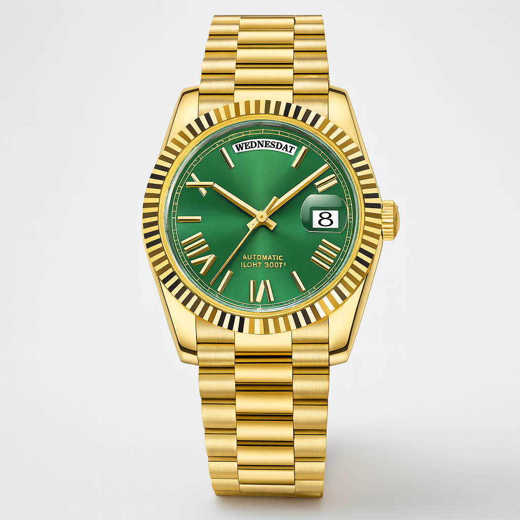 Herren Edelstahl Automatik-Uhr