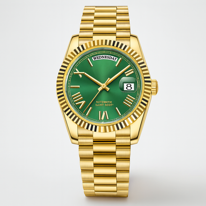 Herren Edelstahl Automatik-Uhr