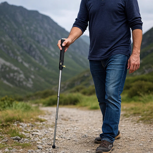 Bâton de marche réglable léger de soutien
