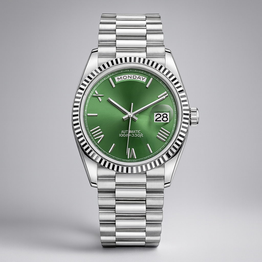 Herren Edelstahl Automatik-Uhr