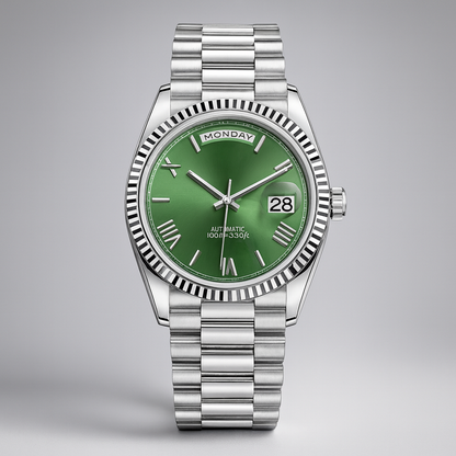 Herren Edelstahl Automatik-Uhr