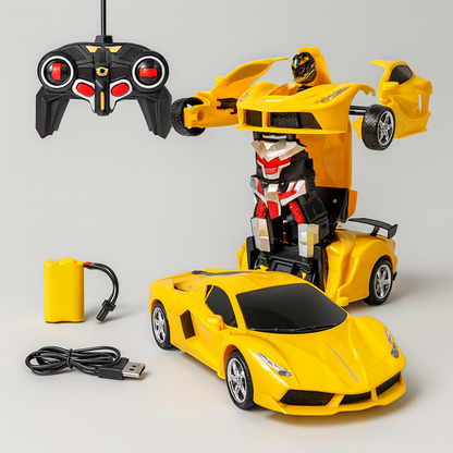 Remote Control Transforming Robot Car Toy