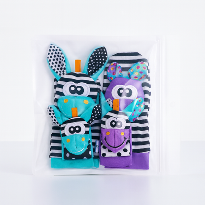Baby Rattle Socks Wrist Toys Set