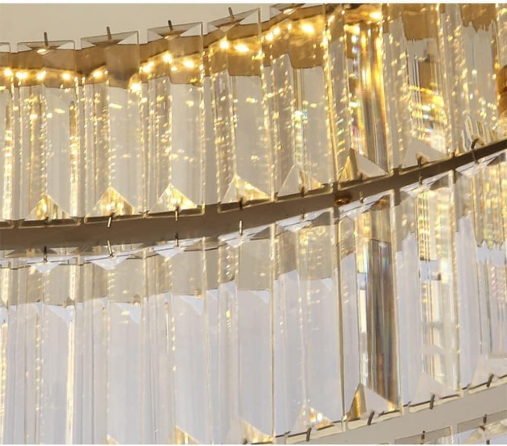 Elegant Gold Round Crystal Ceiling Lights for Stunning Home Illumination and Chic Décor - Perfect for Any Room