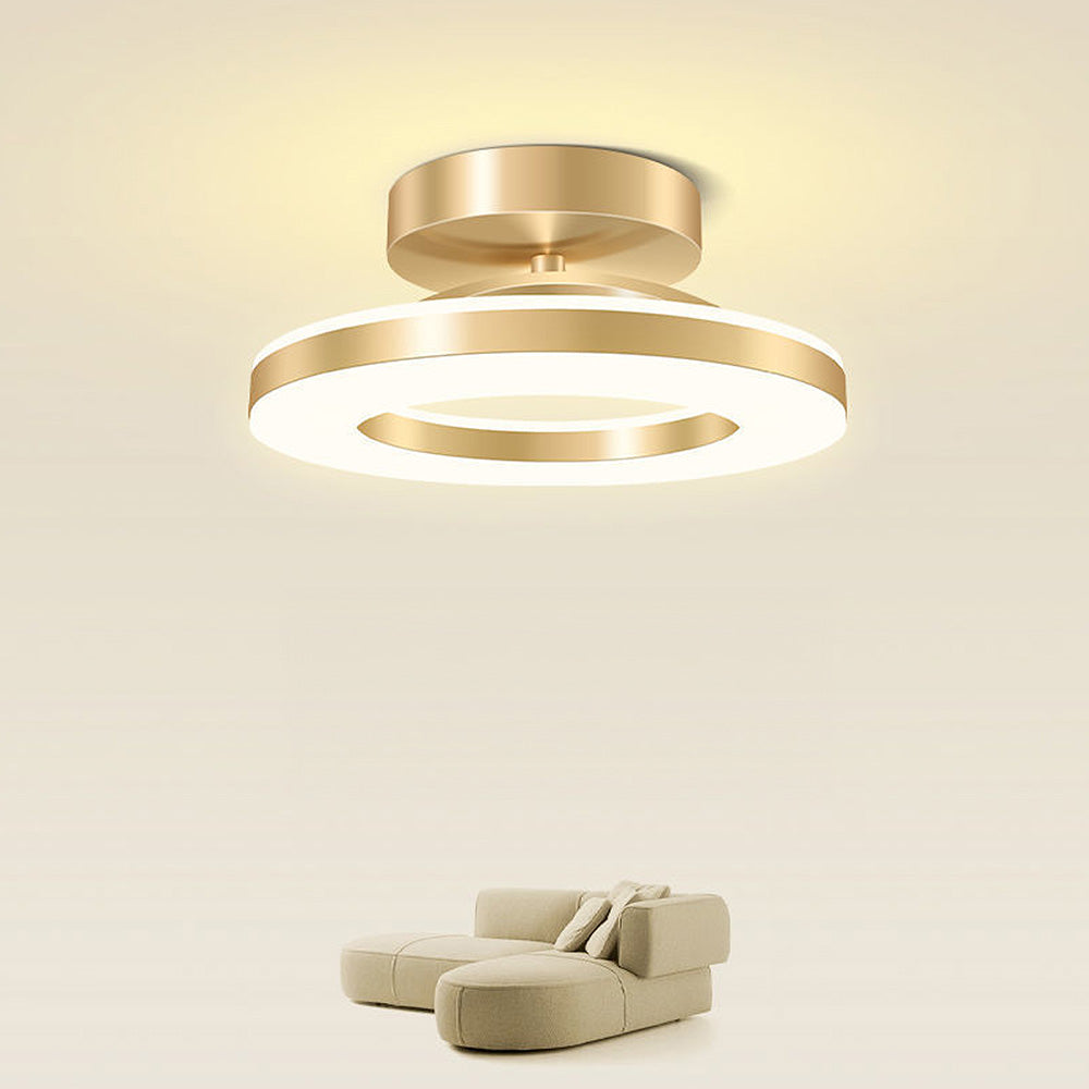 Elegant Gold LED Ceiling Lights for Living Room - Modern Lighting Fixtures for Stylish Home Décor and Ambiance