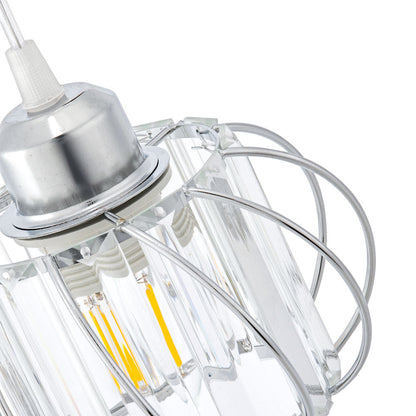 Pendant Light Black Glass Globe Ceiling Fixture