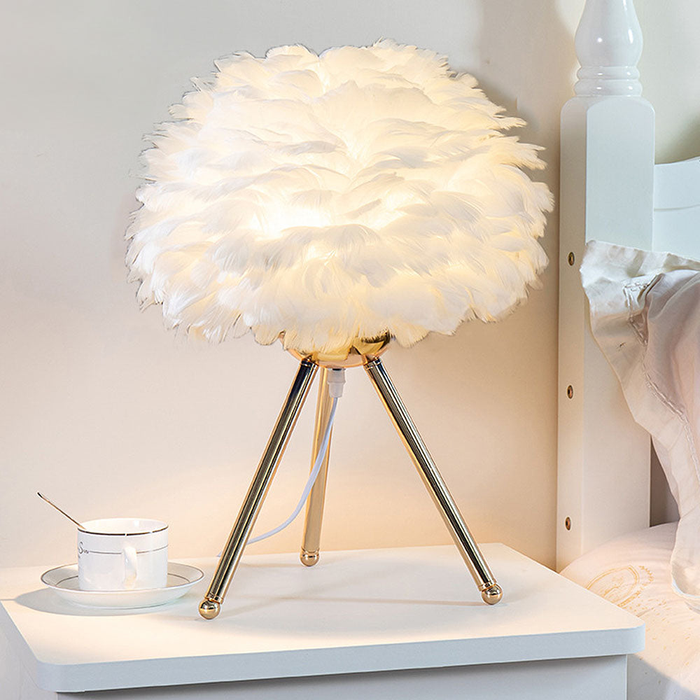 Elegant White Feather Table Lamps for Bedrooms - Stylish Lighting Solutions to Enhance Your Home Decor and Create a Cozy Atmosphere