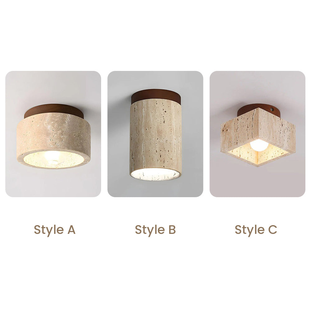 Wooden Simplicity Cylindrical Ceiling Light for Hallway – Elegant and Modern Lighting Solution for Your Home