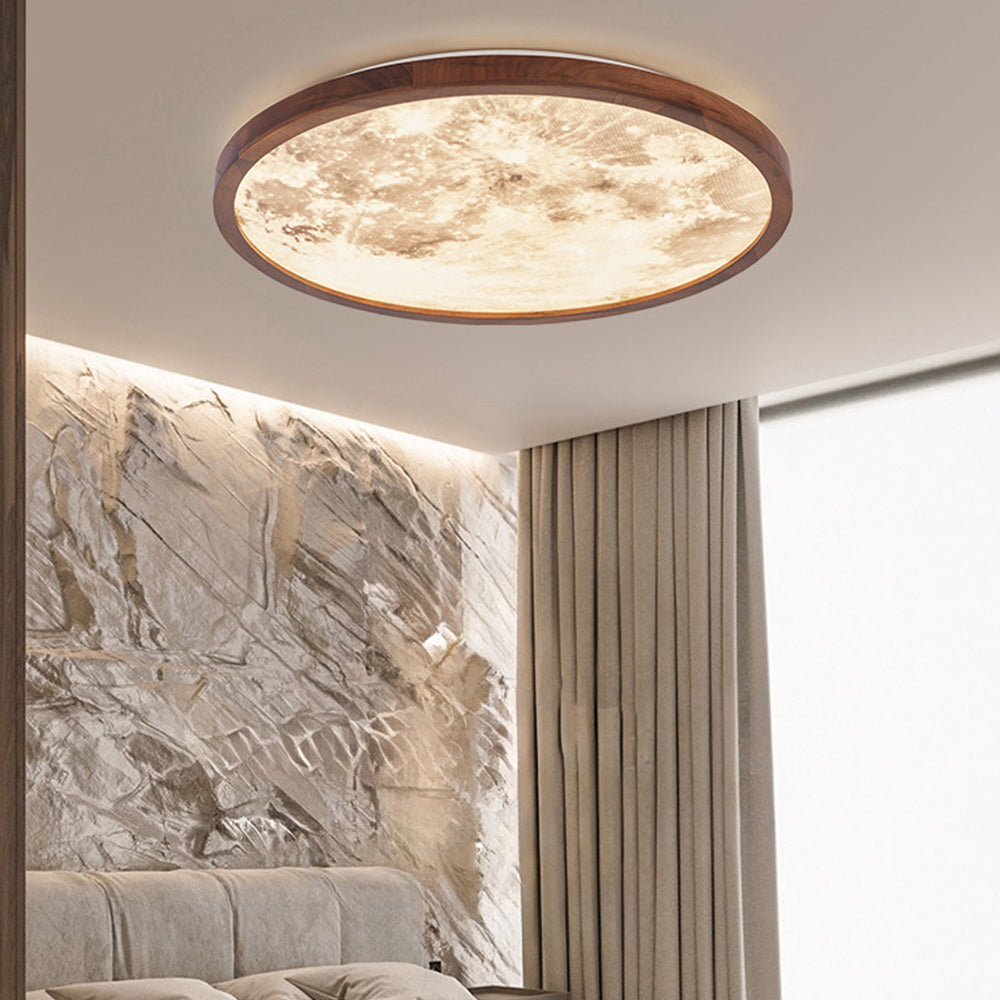 Contemporary Acrylic Moon LED Ceiling Light for Bedrooms – Stylish Illumination with Modern Design for a Tranquil Atmosphere