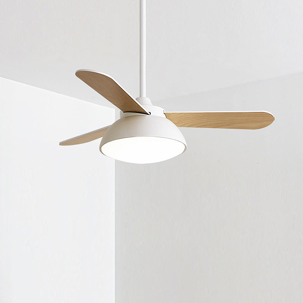 Nordic Modern Simple Flush Ceiling Fan with Integrated LED Lighting for Stylish Home Comfort and Energy Efficiency