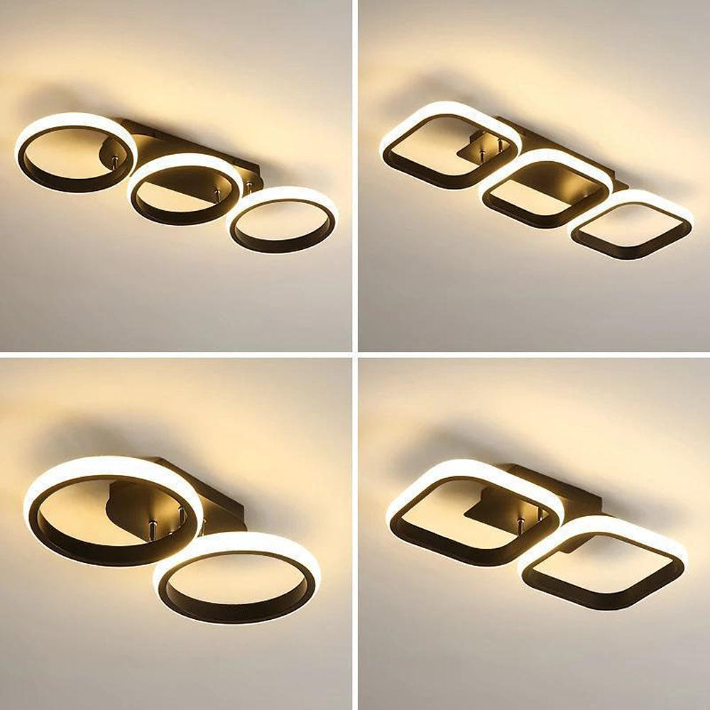 Modern Iron Ceiling Light for Bedroom - Stylish Contemporary Lighting Fixture for Elegant Bedroom Decor