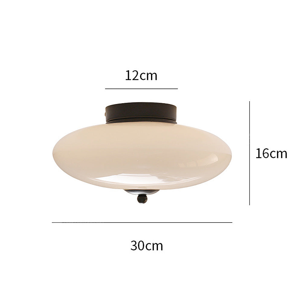 Sleek Modern Minimalist White LED Ceiling Light Fixture for Stylish Bedroom Illumination and Contemporary Decor