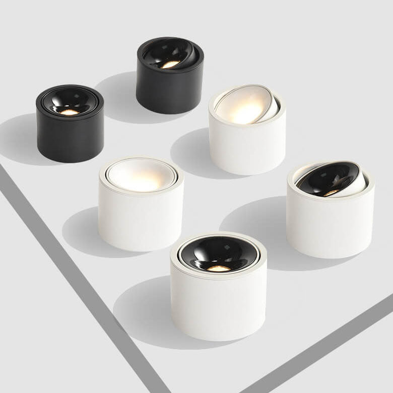 Nowoczesna regulowana lampa sufitowa LED z reflektorem