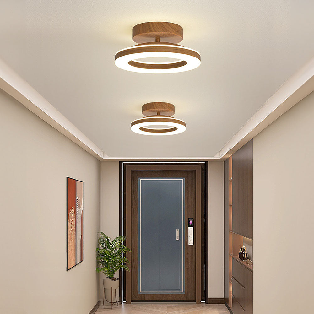 Acrylic Round LED Ceiling Light Fixture for Hallway and Entrance Illumination - Modern Design for Stylish Home Décor