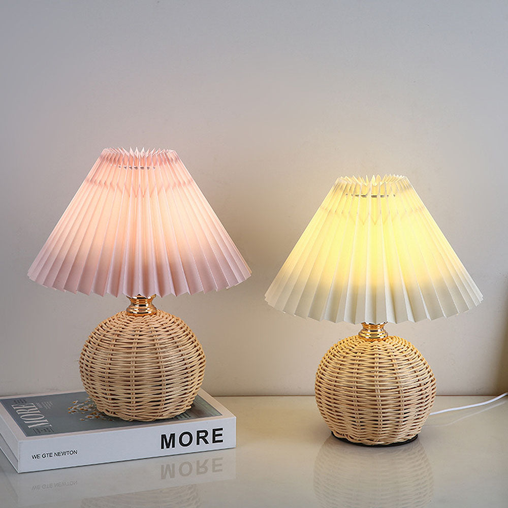 Modern Bamboo Weaving Table Lamps - Stylish, Eco-Friendly Lighting for Contemporary Homes