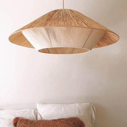 Pendant Light Boho Natural Woven Ceiling Lamp