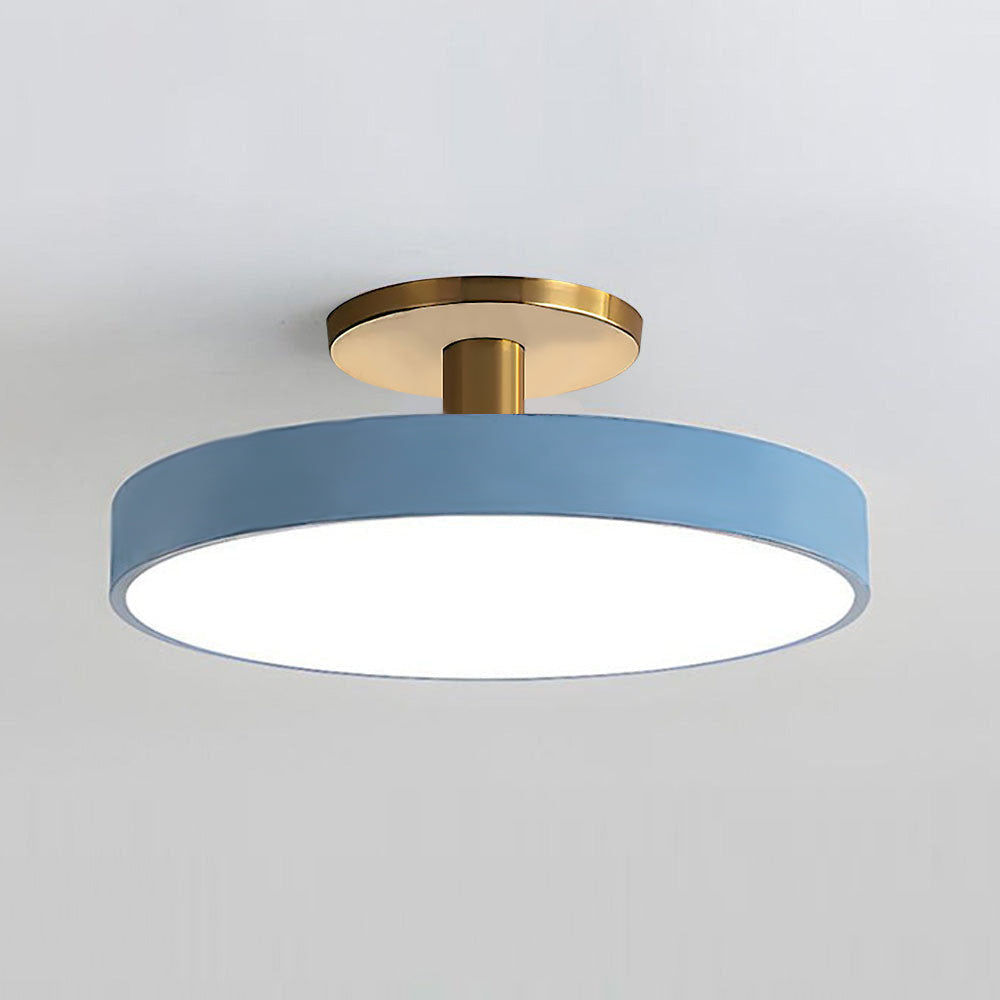 Sleek Simplicity Round Flush Mount Ceiling Light Fixture for Modern Home Interiors and Elegant Spaces