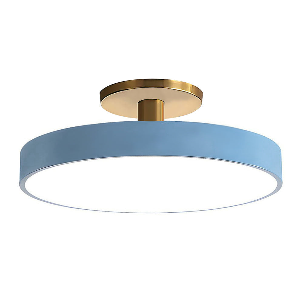 Sleek Simplicity Round Flush Mount Ceiling Light Fixture for Modern Home Interiors and Elegant Spaces