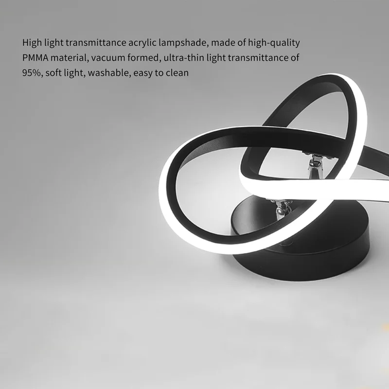 Plafonnier avec cadre en métal noir à LED