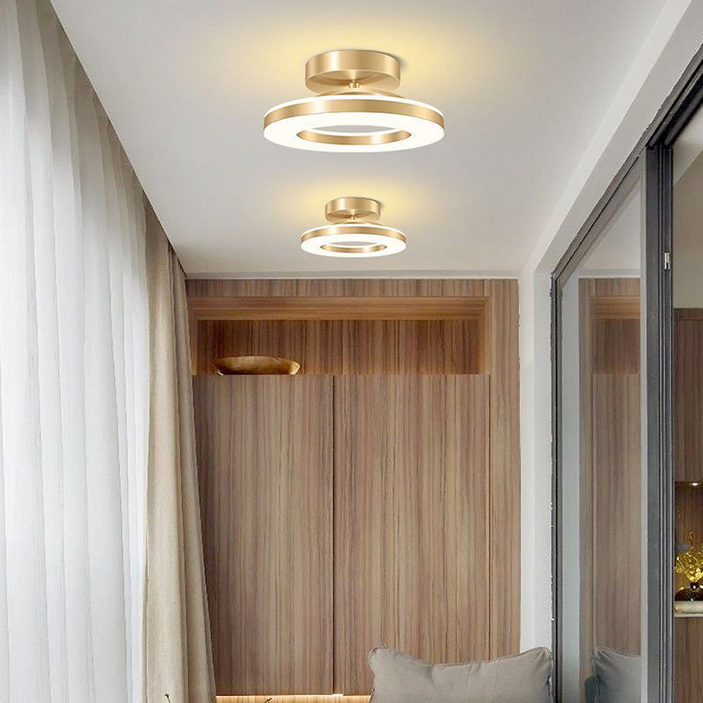 Elegant Gold LED Ceiling Lights for Living Room - Modern Lighting Fixtures for Stylish Home Décor and Ambiance