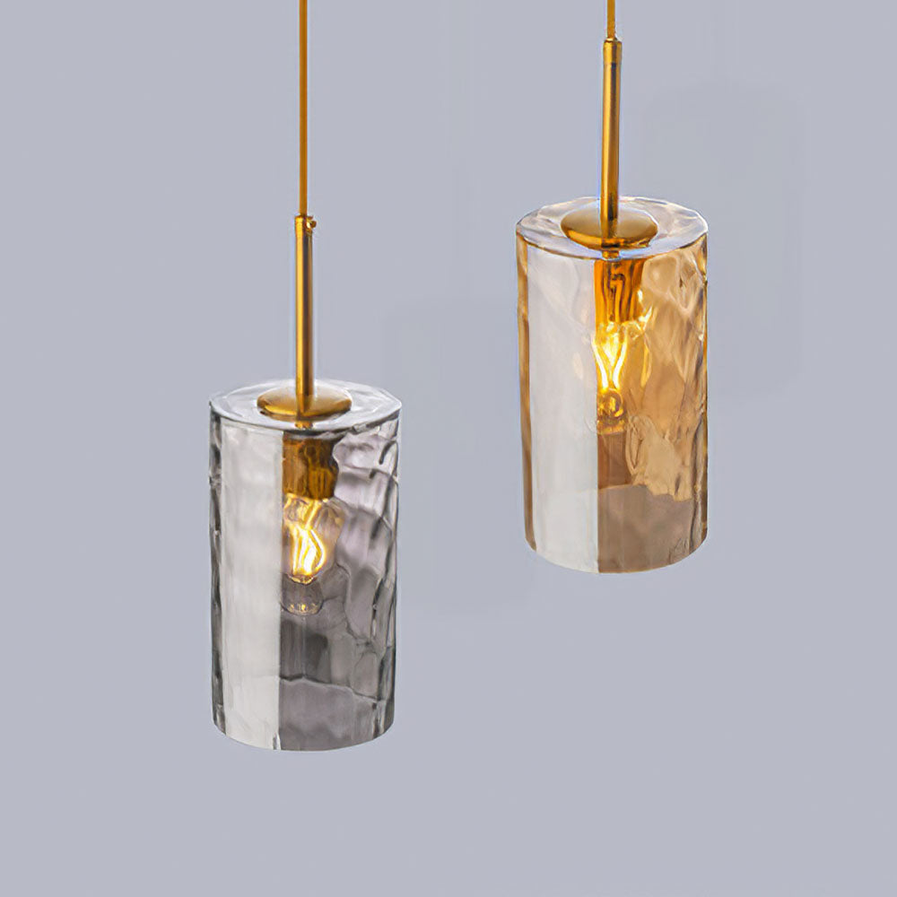 Elegant Ripple Glass Pendant Light for Dining Room - Stylish Ceiling Fixture to Enhance Your Home's Ambience and Decor