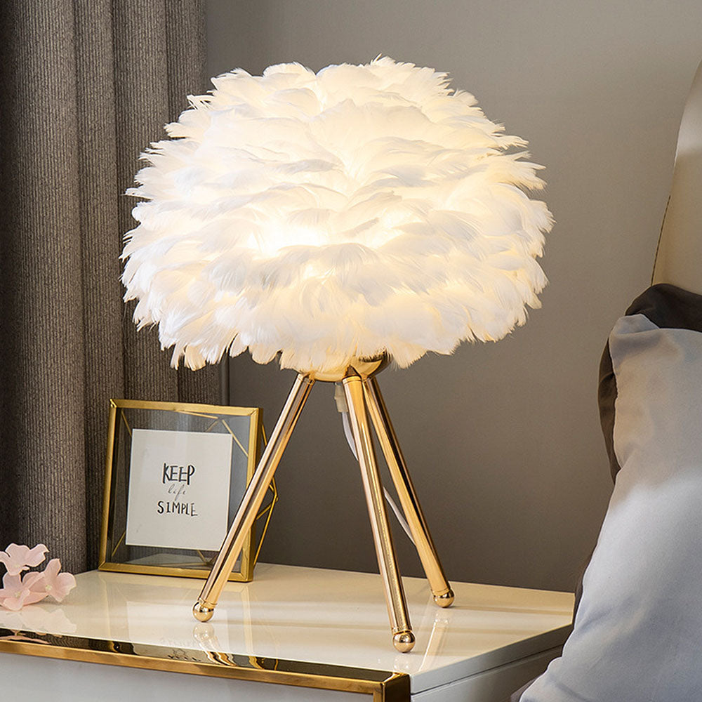 Elegant White Feather Table Lamps for Bedrooms - Stylish Lighting Solutions to Enhance Your Home Decor and Create a Cozy Atmosphere