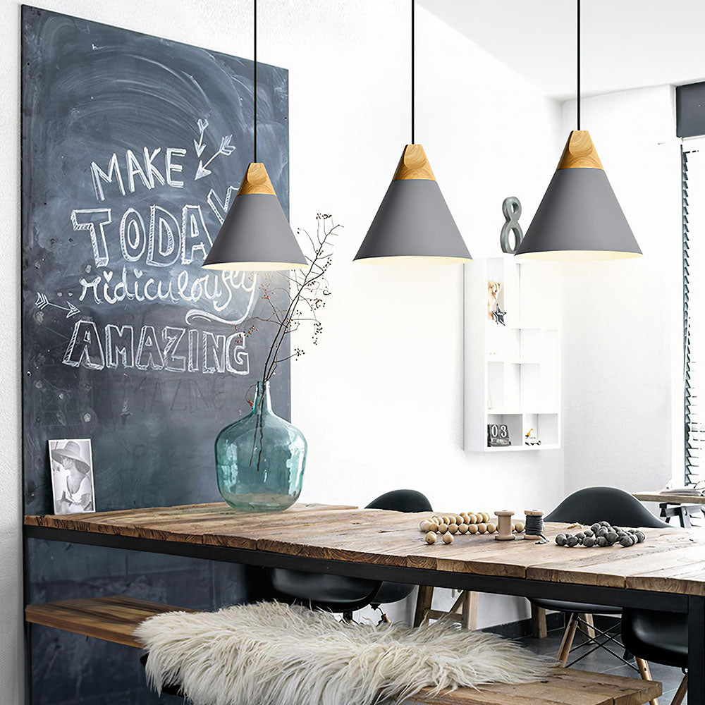 Nordic-Inspired Colourful Pendant Lights for Simple Dining Room Elegance and Style